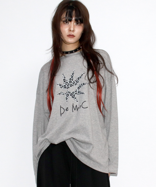 DEMARC(ドゥマーク)の「Bomb-star グラフィック長袖Tシャツ - グレー(Tシャツ/カットソー・レディース・その他・MEDIUM/LARGE)」の6枚目の写真