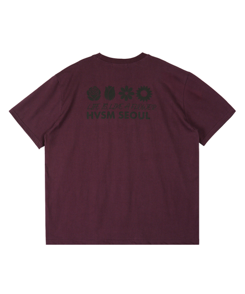 HAVISM（ヘビズム）の「NAME CARD S/S TEE(PLUM)（Tシャツ/カットソー・レディース・その他・LARGE/SMALL）」の4枚目の写真