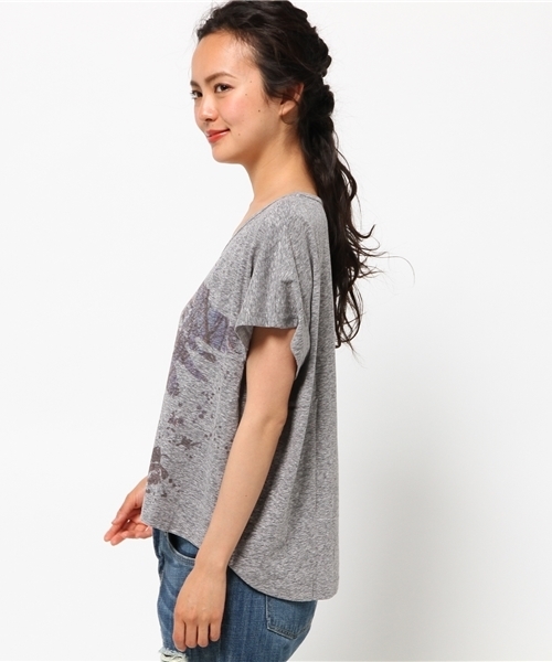 チャイハネ（チャイハネ）の「【チャイハネ】動物シルエット ショート丈Ｔシャツ（Tシャツ/カットソー・レディース・グレー/ナチュラル/ホワイト/ホワイト系その他・FREE）」の18枚目の写真