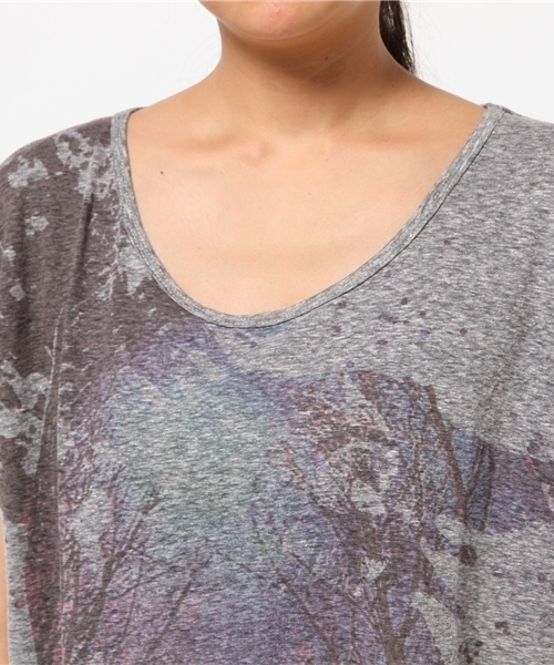 チャイハネ（チャイハネ）の「【チャイハネ】動物シルエット ショート丈Ｔシャツ（Tシャツ/カットソー・レディース・グレー/ナチュラル/ホワイト/ホワイト系その他・FREE）」の11枚目の写真