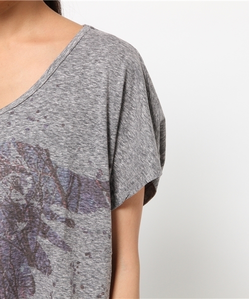 チャイハネ（チャイハネ）の「【チャイハネ】動物シルエット ショート丈Ｔシャツ（Tシャツ/カットソー・レディース・グレー/ナチュラル/ホワイト/ホワイト系その他・FREE）」の12枚目の写真