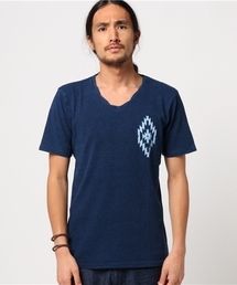 VENCEEXCHANGE | インディゴプリント半袖T          (Tシャツ/カットソー)