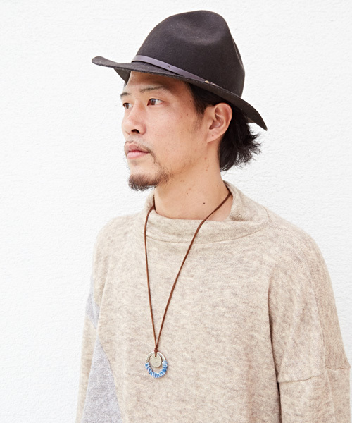 チャイハネ（チャイハネ）の「【チャイハネ】デニムリング ロングネックレス（ネックレス・レディース・ブラック/インディゴブルー/ブルー・FREE）」の12枚目の写真