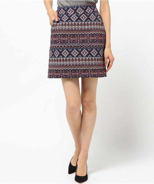 one after another NICE CLAUP（ワンアフターアナザーナイスクラップ）の「ゴブラン柄スカート（スカート・レディース・ベージュ/ブラック/ネイビー・FREE）」の18枚目の写真