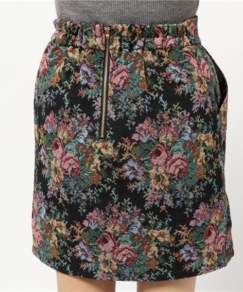 one after another NICE CLAUP（ワンアフターアナザーナイスクラップ）の「ゴブラン柄スカート（スカート・レディース・ベージュ/ブラック/ネイビー・FREE）」の8枚目の写真