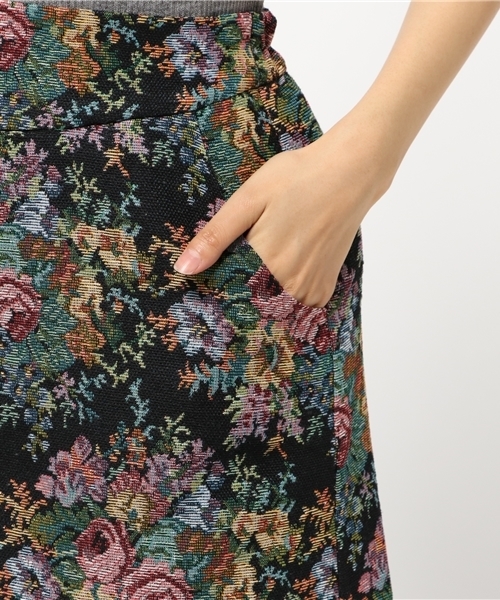 one after another NICE CLAUP（ワンアフターアナザーナイスクラップ）の「ゴブラン柄スカート（スカート・レディース・ベージュ/ブラック/ネイビー・FREE）」の19枚目の写真