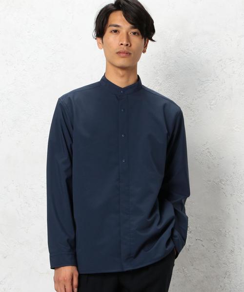 green label relaxing（グリーンレーベルリラクシング）の「SC STRC/S/SHELL BAND/C シャツ◆（シャツ/ブラウス・メンズ・ブラック/ネイビー・SMALL/MEDIUM/LARGE）」の2枚目の写真