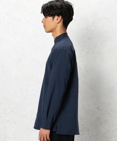green label relaxing（グリーンレーベルリラクシング）の「SC STRC/S/SHELL BAND/C シャツ◆（シャツ/ブラウス・メンズ・ブラック/ネイビー・SMALL/MEDIUM/LARGE）」の9枚目の写真