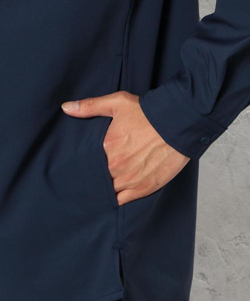 green label relaxing（グリーンレーベルリラクシング）の「SC STRC/S/SHELL BAND/C シャツ◆（シャツ/ブラウス・メンズ・ブラック/ネイビー・SMALL/MEDIUM/LARGE）」の12枚目の写真