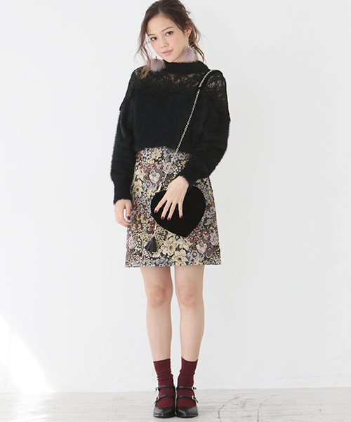 ゴブラン花柄スカート＜大きいサイズ有＞【Hana服】 通販