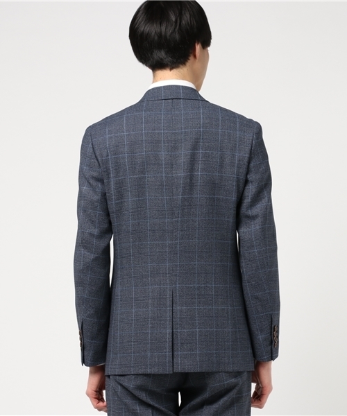 MEN'S BIGI(メンズビギ)の「ストレッチ ポケットチーフジャケット/セットアップジャケット ビジネス&卒業式&入学式(テーラードジャケット・メンズ・ブルー/ネイビー/ブルー系その他/ブラウン・SS/L/S/M)」の8枚目の写真
