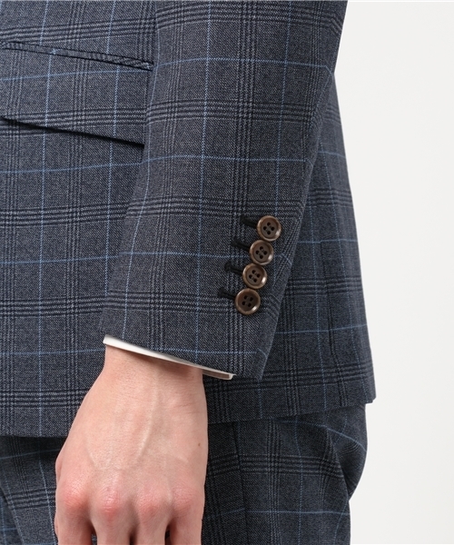 MEN'S BIGI(メンズビギ)の「ストレッチ ポケットチーフジャケット/セットアップジャケット ビジネス&卒業式&入学式(テーラードジャケット・メンズ・ブルー/ネイビー/ブルー系その他/ブラウン・SS/L/S/M)」の14枚目の写真