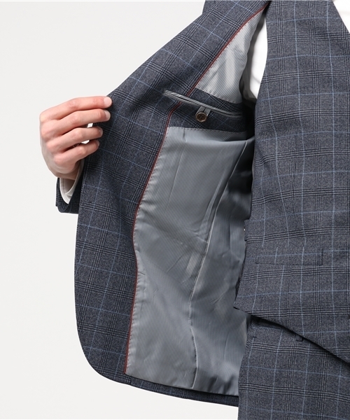 MEN'S BIGI(メンズビギ)の「ストレッチ ポケットチーフジャケット/セットアップジャケット ビジネス&卒業式&入学式(テーラードジャケット・メンズ・ブルー/ネイビー/ブルー系その他/ブラウン・SS/L/S/M)」の11枚目の写真