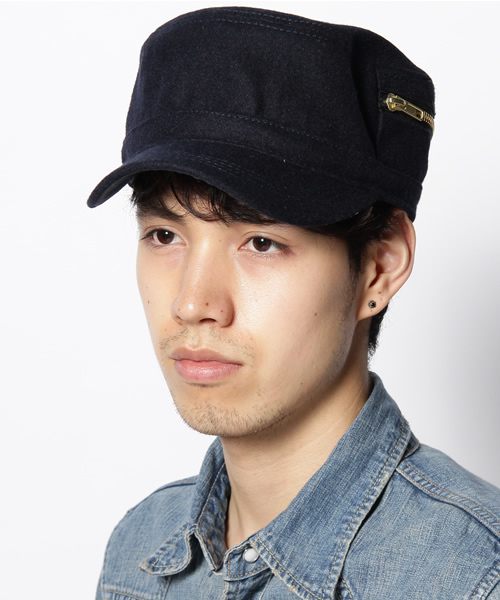 BEAMS(ビームス)の「BEAMS / ZIPワークCAP(キャップ・メンズ・ブラック/オリーブ/ネイビー・ONE SIZE)」の4枚目の写真