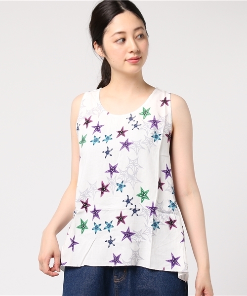 チャイハネ（チャイハネ）の「【チャイハネ】シリウスノースリーブトップス（タンクトップ・レディース・ホワイト/イエロー/ブラック・FREE）」の16枚目の写真