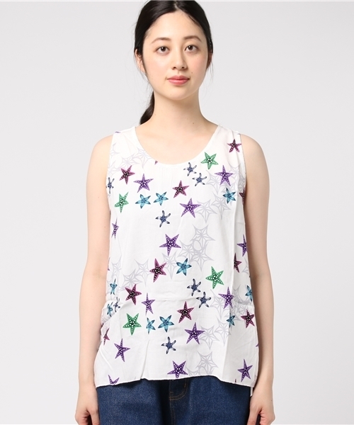 チャイハネ（チャイハネ）の「【チャイハネ】シリウスノースリーブトップス（タンクトップ・レディース・ホワイト/イエロー/ブラック・FREE）」の17枚目の写真