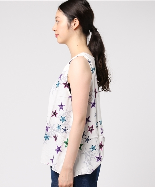 チャイハネ（チャイハネ）の「【チャイハネ】シリウスノースリーブトップス（タンクトップ・レディース・ホワイト/イエロー/ブラック・FREE）」の18枚目の写真