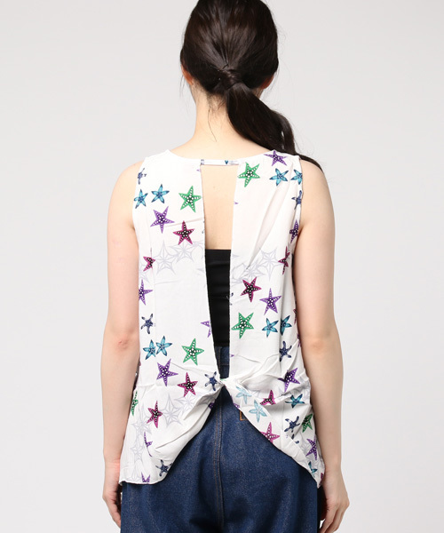 チャイハネ（チャイハネ）の「【チャイハネ】シリウスノースリーブトップス（タンクトップ・レディース・ホワイト/イエロー/ブラック・FREE）」の11枚目の写真