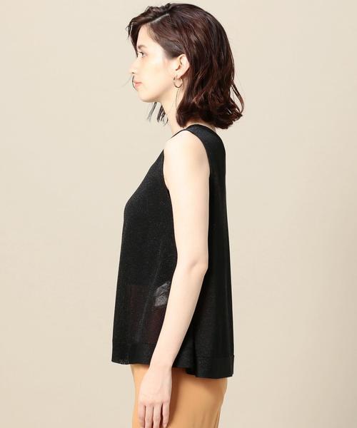 BEAUTY&YOUTH UNITED ARROWS（ビューティーアンドユースユナイテッドアローズ）の「＜TORRAZZO DONNA＞ラメノースリーブニット/ブラック ◆（ニット/セーター・レディース・ブラック・FREE）」の9枚目の写真