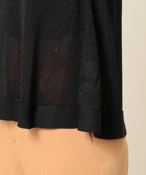BEAUTY&YOUTH UNITED ARROWS（ビューティーアンドユースユナイテッドアローズ）の「＜TORRAZZO DONNA＞ラメノースリーブニット/ブラック ◆（ニット/セーター・レディース・ブラック・FREE）」の4枚目の写真