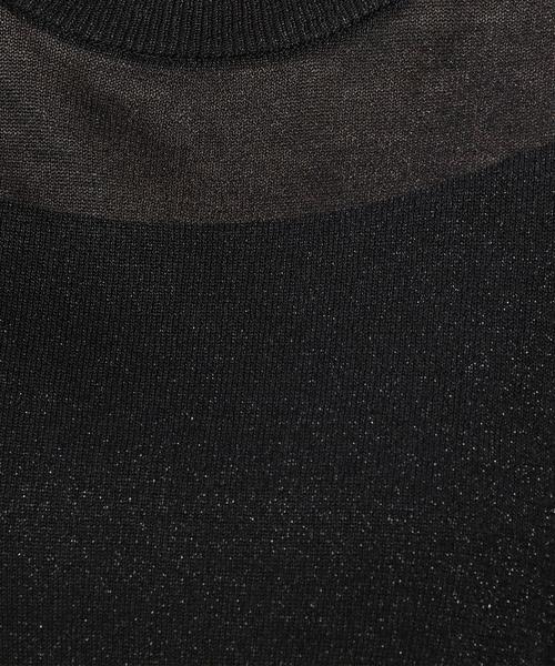 BEAUTY&YOUTH UNITED ARROWS（ビューティーアンドユースユナイテッドアローズ）の「＜TORRAZZO DONNA＞ラメノースリーブニット/ブラック ◆（ニット/セーター・レディース・ブラック・FREE）」の5枚目の写真