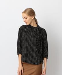 Steven Alan | ＜Steven Alan＞DOT GEORGETTE SCARF-COLLAR TUNIC/ﾌﾞﾗｳｽ(シャツ/ブラウス)