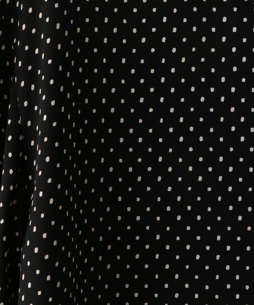 Steven Alan（スティーブンアラン）の「＜Steven Alan＞DOT GEORGETTE SCARF-COLLAR TUNIC/ﾌﾞﾗｳｽ（シャツ/ブラウス・レディース・ブラック・SMALL/MEDIUM）」の13枚目の写真