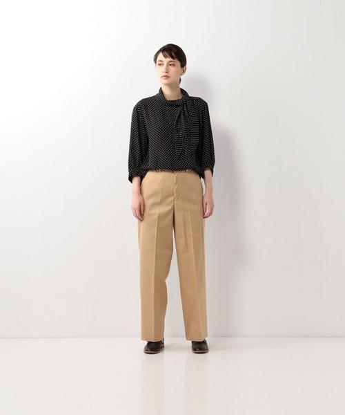 Steven Alan（スティーブンアラン）の「＜Steven Alan＞DOT GEORGETTE SCARF-COLLAR TUNIC/ﾌﾞﾗｳｽ（シャツ/ブラウス・レディース・ブラック・SMALL/MEDIUM）」の9枚目の写真