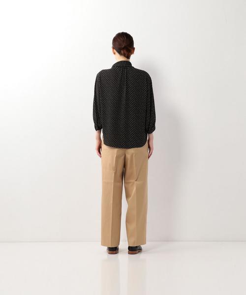 Steven Alan（スティーブンアラン）の「＜Steven Alan＞DOT GEORGETTE SCARF-COLLAR TUNIC/ﾌﾞﾗｳｽ（シャツ/ブラウス・レディース・ブラック・SMALL/MEDIUM）」の11枚目の写真