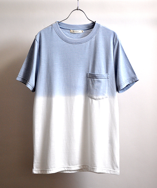 Hub Spoke ハブアンドスポーク の 胸ポケットグラデーション染めtee Tシャツ カットソー Wear