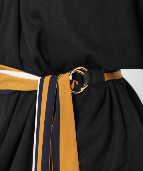 laboratory work（ラボラトリーワーク）の「【スカーフベルト付き】BIGプルオーパー（Tシャツ/カットソー・レディース・オフホワイト/ブラック/キャメル・MEDIUM）」の15枚目の写真