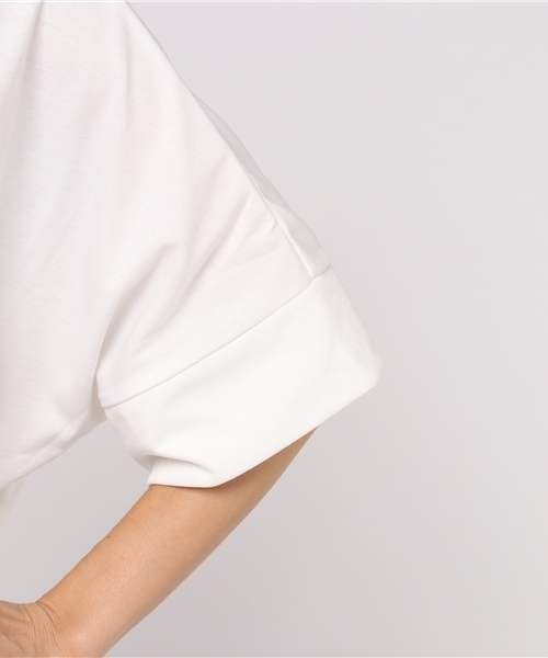 laboratory work（ラボラトリーワーク）の「【スカーフベルト付き】BIGプルオーパー（Tシャツ/カットソー・レディース・オフホワイト/ブラック/キャメル・MEDIUM）」の8枚目の写真