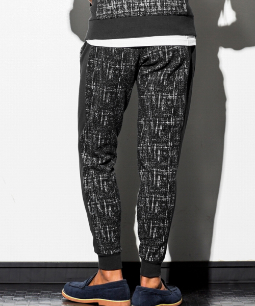 1PIU1UGUALE3  RELAX （ウノピゥウノウグァーレトレ リラックス）の「1PIU1UGUALE3 RELAX(ウノピゥウノウグァーレトレ)360°ストレッチツイードジョガーパンツ（その他パンツ・メンズ・ブラック/ネイビー・SMALL/MEDIUM/LARGE/X-LARGE/XX-LARGE）」の6枚目の写真