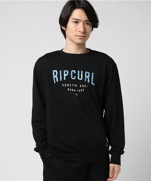 rip curl(リップカール)の「プリントトレーナー(スウェット・メンズ・ブラック/グレー系その他/ホワイト・LARGE/MEDIUM)」の1枚目の写真