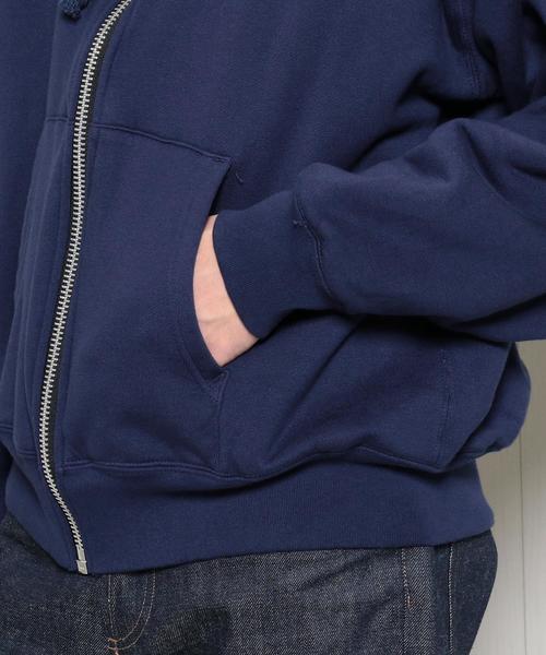 AURALEE（オーラリー）の「＜AURALEE × H＞DOUBLE ZIP PARKA/ﾊﾟｰｶｰ.（パーカー・メンズ・ライム/ネイビー・4/3）」の12枚目の写真