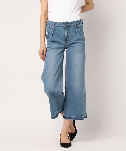 BILLABONG(ビラボン)の「BILLABONG レディース デニムワイドパンツ(デニムパンツ・レディース・ブルー/インディゴブルー・LARGE/MEDIUM/SMALL)」の6枚目の写真