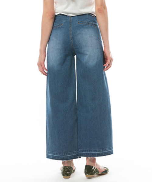 BILLABONG(ビラボン)の「BILLABONG レディース デニムワイドパンツ(デニムパンツ・レディース・ブルー/インディゴブルー・LARGE/MEDIUM/SMALL)」の8枚目の写真
