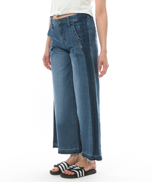 BILLABONG(ビラボン)の「BILLABONG レディース デニムワイドパンツ(デニムパンツ・レディース・ブルー/インディゴブルー・LARGE/MEDIUM/SMALL)」の9枚目の写真