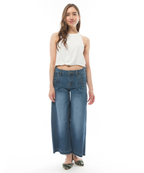 BILLABONG(ビラボン)の「BILLABONG レディース デニムワイドパンツ(デニムパンツ・レディース・ブルー/インディゴブルー・LARGE/MEDIUM/SMALL)」の16枚目の写真