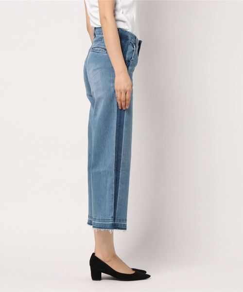 BILLABONG(ビラボン)の「BILLABONG レディース デニムワイドパンツ(デニムパンツ・レディース・ブルー/インディゴブルー・LARGE/MEDIUM/SMALL)」の4枚目の写真