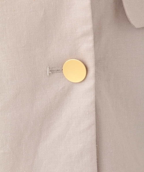 a.v.v（アーヴェヴェ）の「ダブルブレストリネンジャケット（テーラードジャケット・レディース・ネイビー/ベージュ・40/36/38）」の11枚目の写真