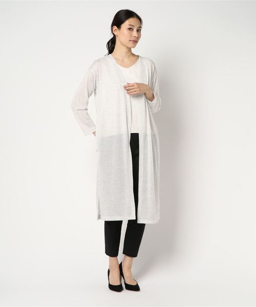 AMERICAN HOLIC(アメリカンホリック)の「・UV ニュアンスガーゼ天竺カーディガン(カーディガン/ボレロ・レディース・オフホワイト/キナリ/キャメル/カーキ/グレー系その他/モカ/ネイビー/ブラック・FREE)」の9枚目の写真