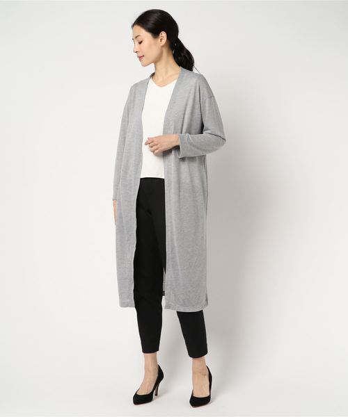 AMERICAN HOLIC(アメリカンホリック)の「・UV ニュアンスガーゼ天竺カーディガン(カーディガン/ボレロ・レディース・オフホワイト/キナリ/キャメル/カーキ/グレー系その他/モカ/ネイビー/ブラック・FREE)」の4枚目の写真