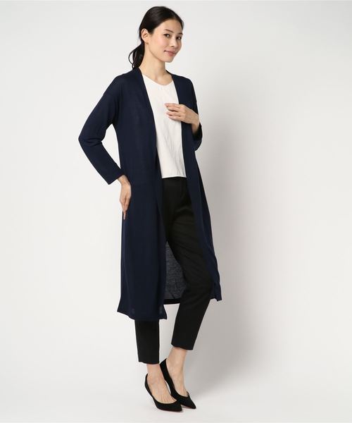 AMERICAN HOLIC(アメリカンホリック)の「・UV ニュアンスガーゼ天竺カーディガン(カーディガン/ボレロ・レディース・オフホワイト/キナリ/キャメル/カーキ/グレー系その他/モカ/ネイビー/ブラック・FREE)」の7枚目の写真