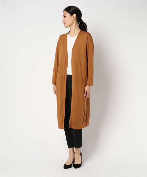 AMERICAN HOLIC(アメリカンホリック)の「・UV ニュアンスガーゼ天竺カーディガン(カーディガン/ボレロ・レディース・オフホワイト/キナリ/キャメル/カーキ/グレー系その他/モカ/ネイビー/ブラック・FREE)」の8枚目の写真