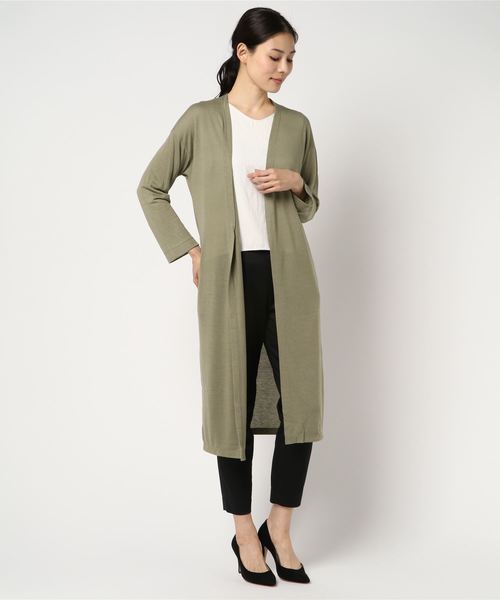 AMERICAN HOLIC(アメリカンホリック)の「・UV ニュアンスガーゼ天竺カーディガン(カーディガン/ボレロ・レディース・オフホワイト/キナリ/キャメル/カーキ/グレー系その他/モカ/ネイビー/ブラック・FREE)」の6枚目の写真