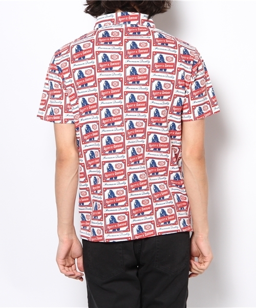 HYSTERIC GLAMOUR（ヒステリックグラマー）の「PREMIUM総柄 SH（ポロシャツ・メンズ・ホワイト系その他/グレー系その他・SMALL/MEDIUM/LARGE）」の4枚目の写真