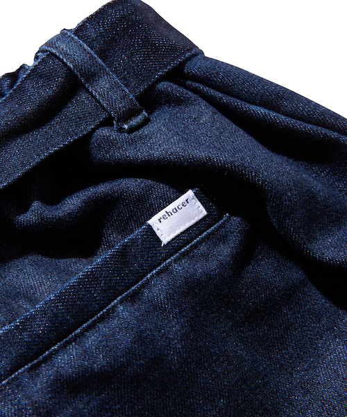 rehacer（レアセル）の「rehacer : Drape Wide Easy Denim Pants（デニムパンツ・メンズ・ライトインディゴブルー/ダークインディゴブルー・SMALL/MEDIUM/LARGE）」の12枚目の写真