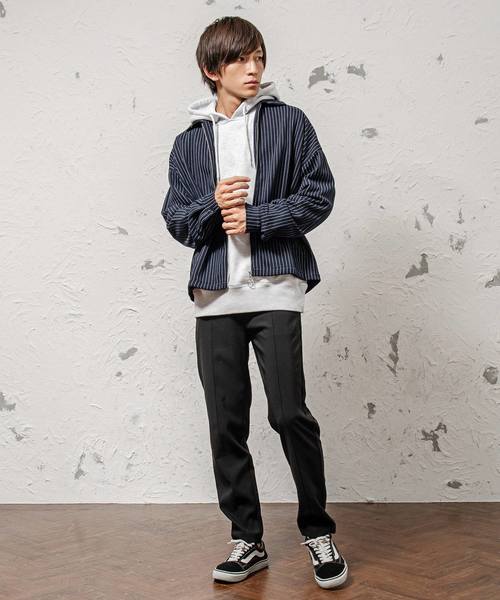 MinoriTY（マイノリティ）の「メンズ長袖スウェットスウィングトップブルゾン（ブルゾン・メンズ・ブルー系その他/レッド系その他/ブラウン/グレー系その他/チェック/ブラック/ブラック系その他/ブラウン系その他・S/M/L/XL）」の22枚目の写真