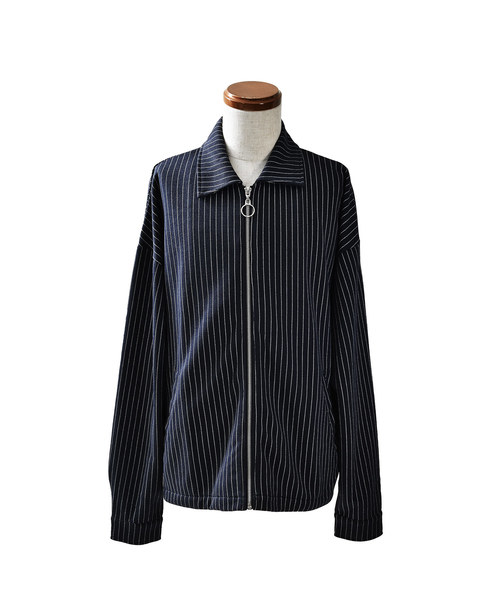 MinoriTY（マイノリティ）の「メンズ長袖スウェットスウィングトップブルゾン（ブルゾン・メンズ・ブルー系その他/レッド系その他/ブラウン/グレー系その他/チェック/ブラック/ブラック系その他/ブラウン系その他・S/M/L/XL）」の10枚目の写真